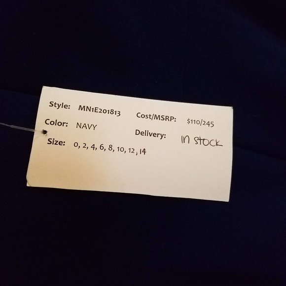 Aidan Mattox Column Crepe Gown with Arm Cuffs - Picture 7 of 7